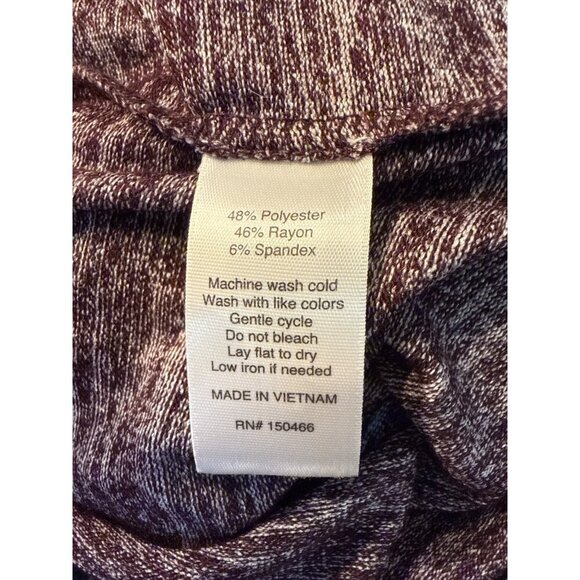 Market & Spruce Heathered Sleeveless A-Line Dress In Burgundy Size M NWT - Picture 7 of 7